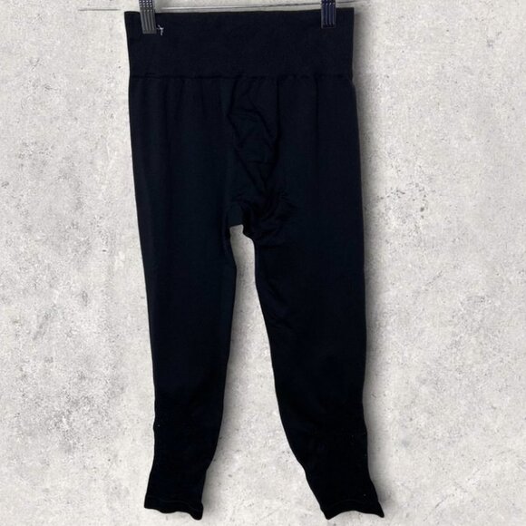 Aerie Chill Play Move Ankle Cut Out Detail Leggings Size Small Black High Rise S - Picture 14 of 15